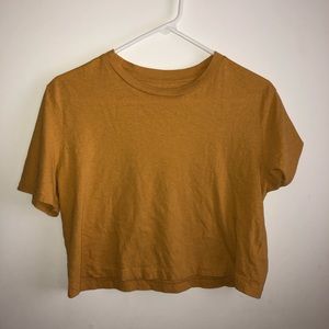 Cropped Mustard Yellow Top